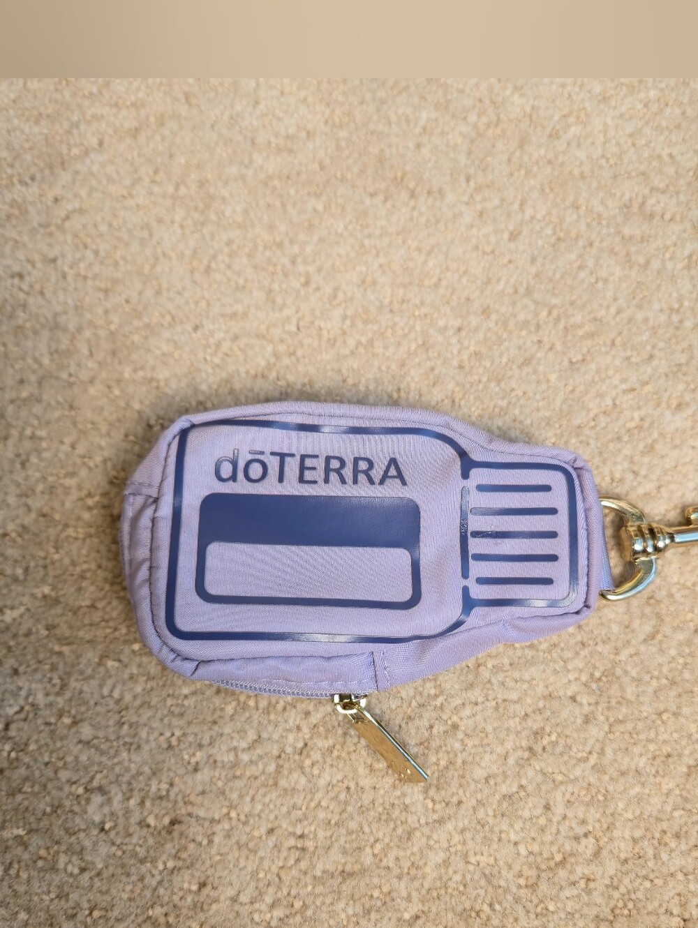 doTerra Purple Essential Oil KeyChain Pouch Case for Vials 5/8 Dram 2ml Travel